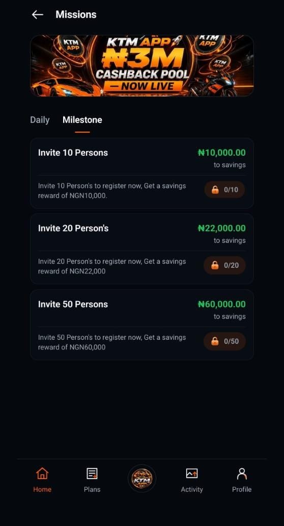 KTM Refer and Earn